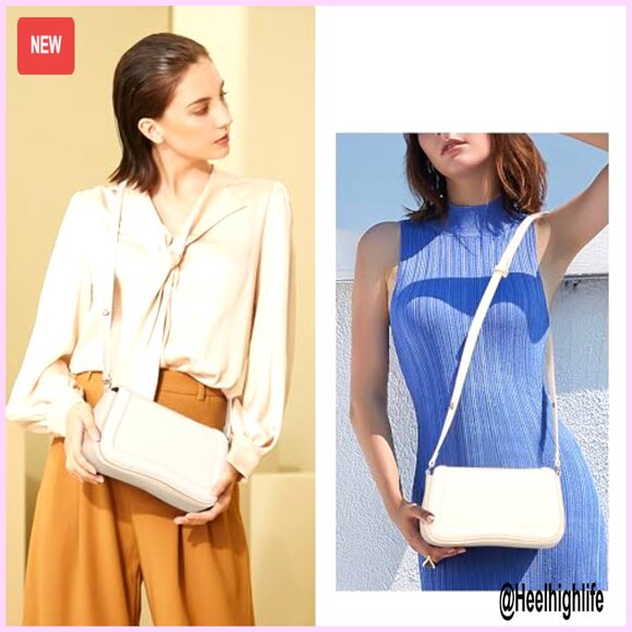 Vegan Leather Crossbody Shoulder Bag Mini Tote Handbag Retro Chic - Picture 3 of 7